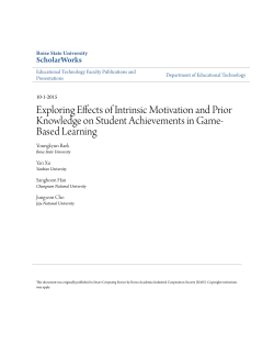 Exploring Effects of Intrinsic Motivation and Prior Knowledge on