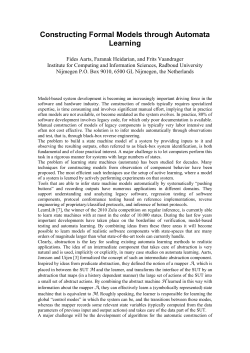 Constructing Formal Models through Automata Learning