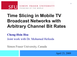 Time Slicing in Mobile TV Broadcast Networks with Arbitrary