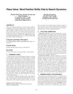 Place Value: Word Position Shifts Vital to Search