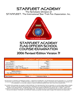 STARFLEET ACADEMY
