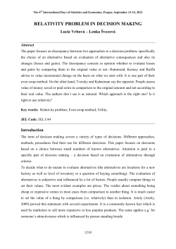 - International Days of Statistics and Economics