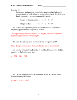 Math 106 &ndash; Section #1