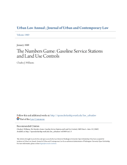 The Numbers Game: Gasoline Service Stations and Land Use