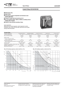AXICOM Signal Relays Cradle N Relay V23154