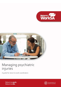 Managing Psychiatric Injuries