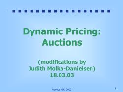 auctions and dynamic pricing