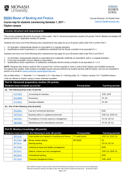 B6004 Master of Banking and Finance