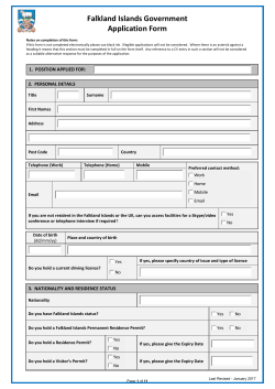 Guidance Notes for completing THE application