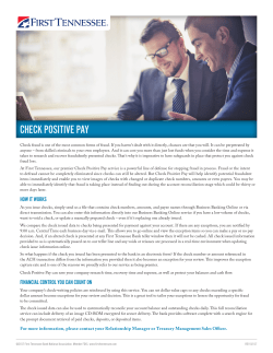 CHECK POSITIVE PAY