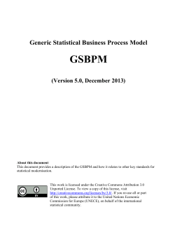 (i) Functions of metadata in statistical production