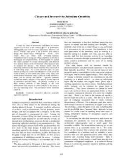 Chance and Interactivity Stimulate Creativity