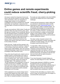 Online games and remote experiments could reduce