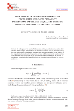 some families of generalized mathieu–type power series, associated