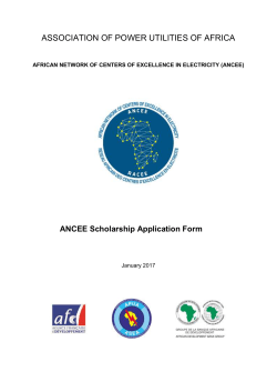 ANCEE Scholarship Application Form