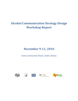 Alcohol Communication Strategy Design Workshop Report