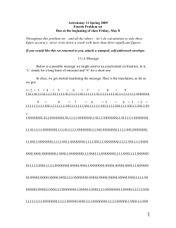 4th Problem Set
