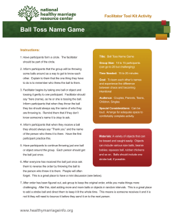 Ball Toss Name Game