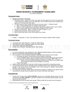 kings season 6 tournament guidelines