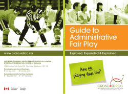 Guide to Administrative Fair Play