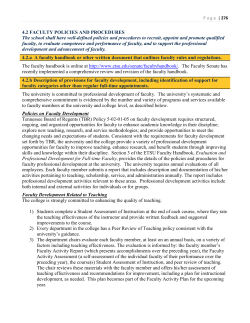 4.2 FACULTY POLICIES AND PROCEDURES The school