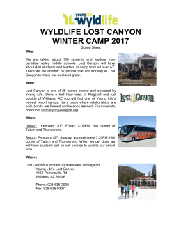 2017 WL Winter Lost Canyon Flier