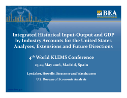 Integrated Historical Input-Output and GDP by Industry Accounts for