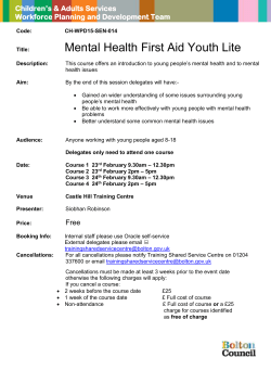 Mental Health First Aid Youth Lite