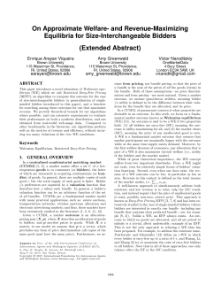 and Revenue-Maximizing Equilibria for Size