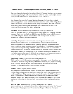 California Action Coalition Report Details Successes