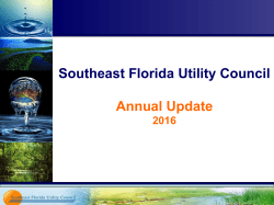 Southeast Florida Utility Council Annual Update 2015