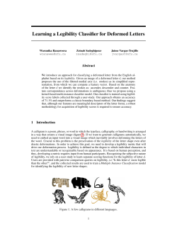 Learning a Legibility Classifier for Deformed Letters