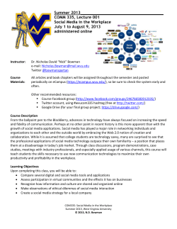 Summer 2013___________________________________ COMM