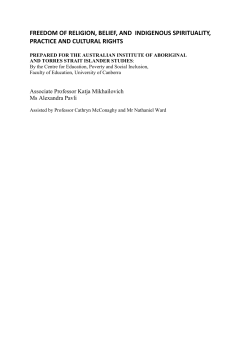 Indigenous spiritual expression and freedom of religion and belief