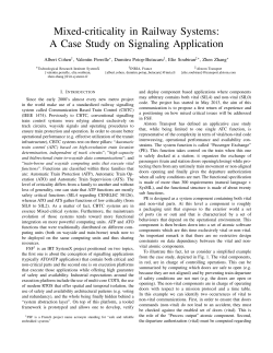 Mixed-criticality in Railway Systems: A Case Study
