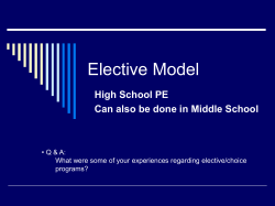 Elective Model