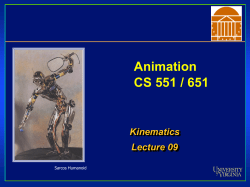 Slides on Kinematics and Animation of Humanoid Robots in PPT.