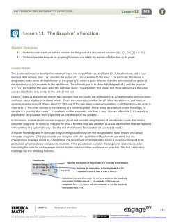 Algebra I Module 3, Topic B, Lesson 11: Teacher Version
