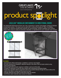 AisleLok&reg; Modular Containment Bi-Directional Doors