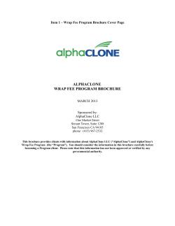 alphaclone wrap fee program brochure