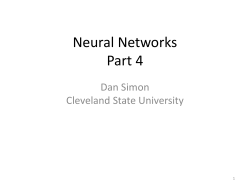 NeuralNets4 - Cleveland State University