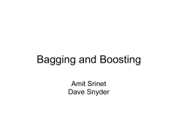 Bagging and Boosting