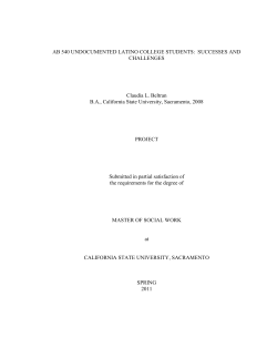 ab 540 undocumented latino college students