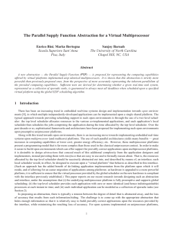 The Parallel Supply Function Abstraction for a Virtual Multiprocessor
