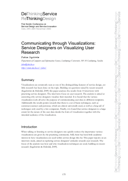 Communicating through Visualizations: Service Designers on