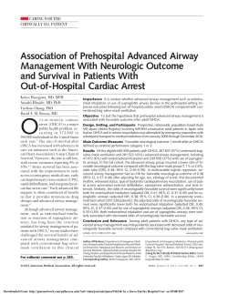 Association of Prehospital Advanced Airway