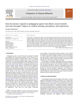 How do learners respond to pedagogical agents that deliver social