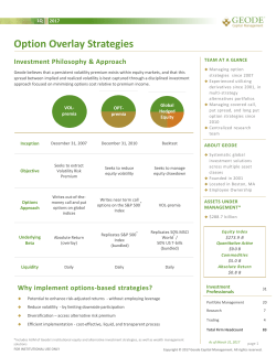 Option Overlay Strategies