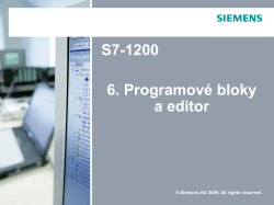 6. Programov&eacute; bloky a editor