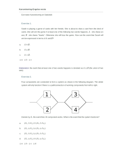 KansrekeningEngelse versie Een toets Kansrekening en